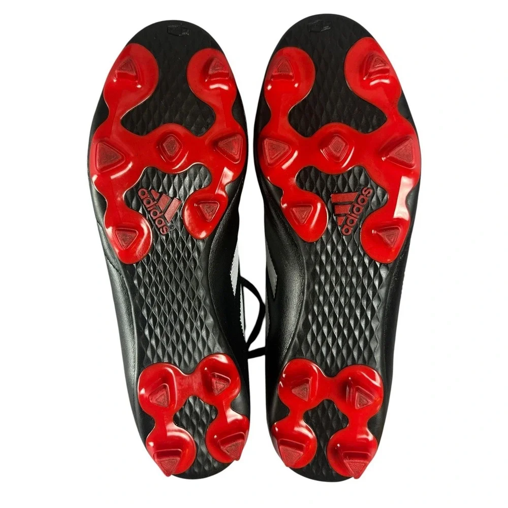 ADIDAS 12.5 Mens Soccer Cleats Black White Red FG Lace Up SGC753002